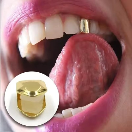 4pcs gold plated grills - 4pcs,